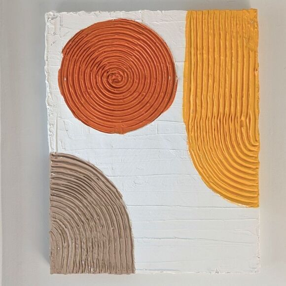 Textured Abstract Canvas x 3 - Picture 5 of 10